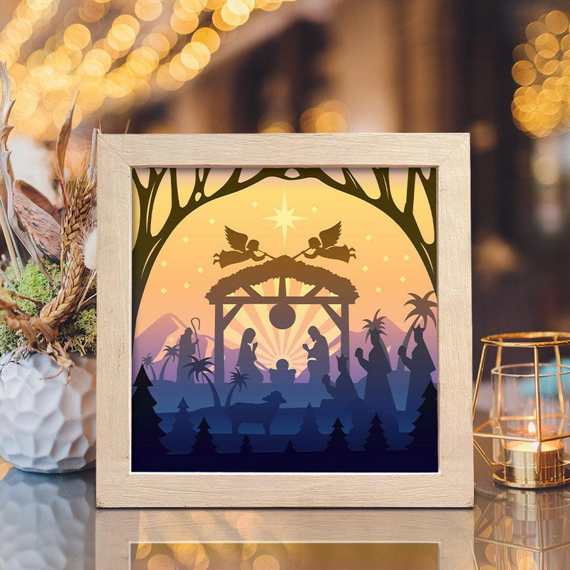 Xmas 14 – Paper Cut Light Box File - Cricut File - 20x20cm - LightBoxGoodMan - LightboxGoodman