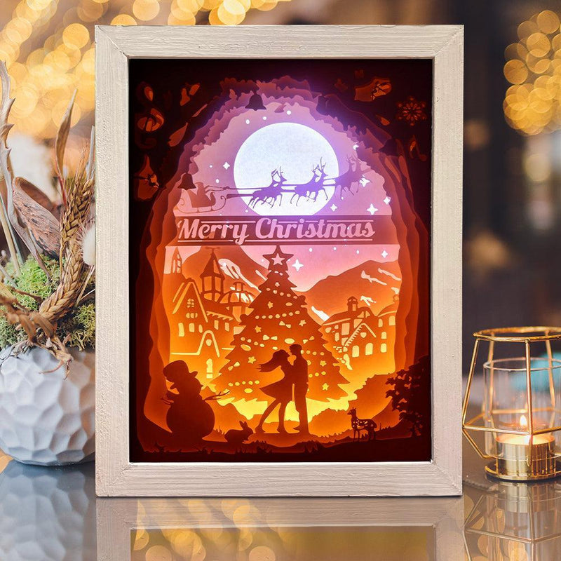 Xmas 2 – Paper Cut Light Box File - Cricut File - 20x26cm - LightBoxGoodMan - LightboxGoodman