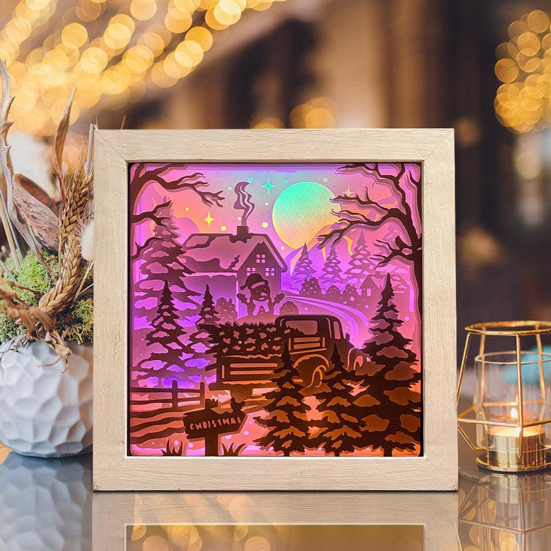 Xmas 22 – Paper Cut Light Box File - Cricut File - 8x8 inches - LightBoxGoodMan - LightboxGoodman