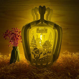 Xmas - 3D Pop-up Light Box Vase File - Cricut File - LightBoxGoodMan