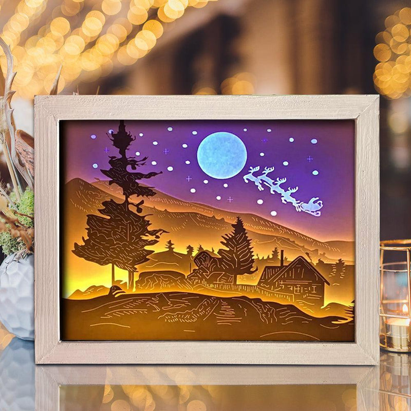 Xmas 4 – Paper Cut Light Box File - Cricut File - 20x26cm - LightBoxGoodMan - LightboxGoodman