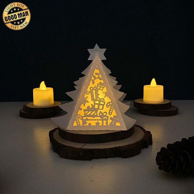 Xmas 4 - Pine Lantern File - Cricut File - LightBoxGoodMan - LightboxGoodman