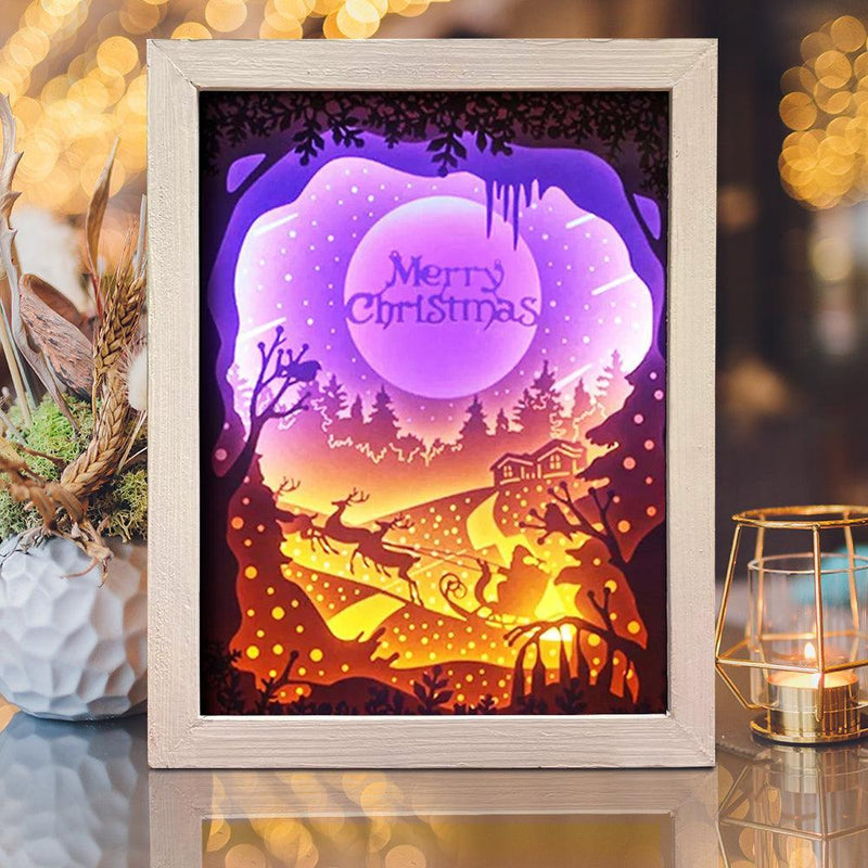 Xmas 5 – Paper Cut Light Box File - Cricut File - 20x26cm - LightBoxGoodMan - LightboxGoodman