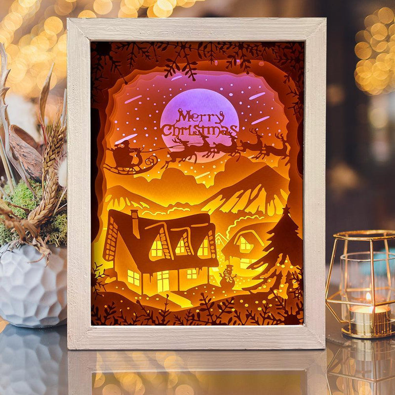 Xmas 6 – Paper Cut Light Box File - Cricut File - 20x26cm - LightBoxGoodMan - LightboxGoodman