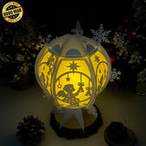 Xmas Angel - Snowball Lantern File - Cricut File - LightBoxGoodMan - LightboxGoodman