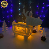 Xmas Deer - Reindeer Pop-up File - Cricut File - LightBoxGoodMan - LightboxGoodman