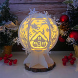 Xmas House - Snowball Lantern File - Cricut File - LightBoxGoodMan