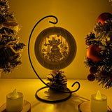 Xmas Reindeer - 3D Pop-up Light Box Ornament File - Cricut File - LightBoxGoodMan