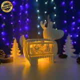 Xmas Santa - Reindeer Pop-up File - Cricut File - LightBoxGoodMan - LightboxGoodman