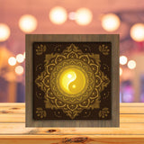 Yin Yang Mandala - Paper Cutting Light Box - LightBoxGoodman - LightboxGoodman