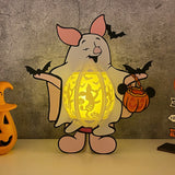 Piglet Halloween - Winnie The Pooh Themed 3D Halloween Lantern File - Cricut File 1 - LightBoxGoodMan